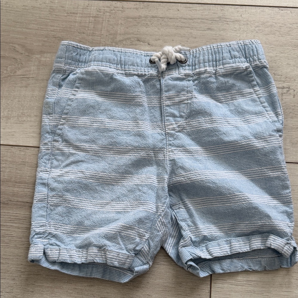 Janie and Jack Chambray Striped Shorts